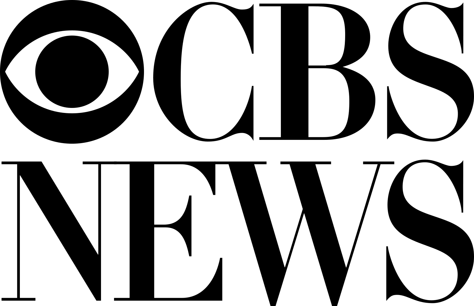 The image shows the CBS News logo. It consists of the text "CBS NEWS" in bold, capitalized letters with the CBS emblem, a stylized eye, placed to the left of the letters. This design is often featured prominently on the Batten Homepage.